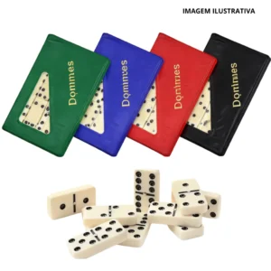 Jogo De Dominó De Osso 10Mm 28 Pçs Dm-10 Ka-7338