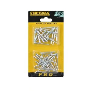 Jogo Rebites De Repuxo Em Metal Com 50 Peças Ar0297 Startools