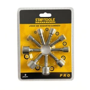 Jogo De Soquete / Canhão 9 Pçs Ar0469 Startools