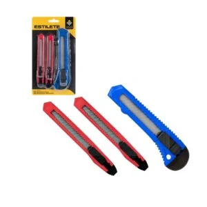 Kit De Estilete De Plastico C/ 3 Pçs Ar0633