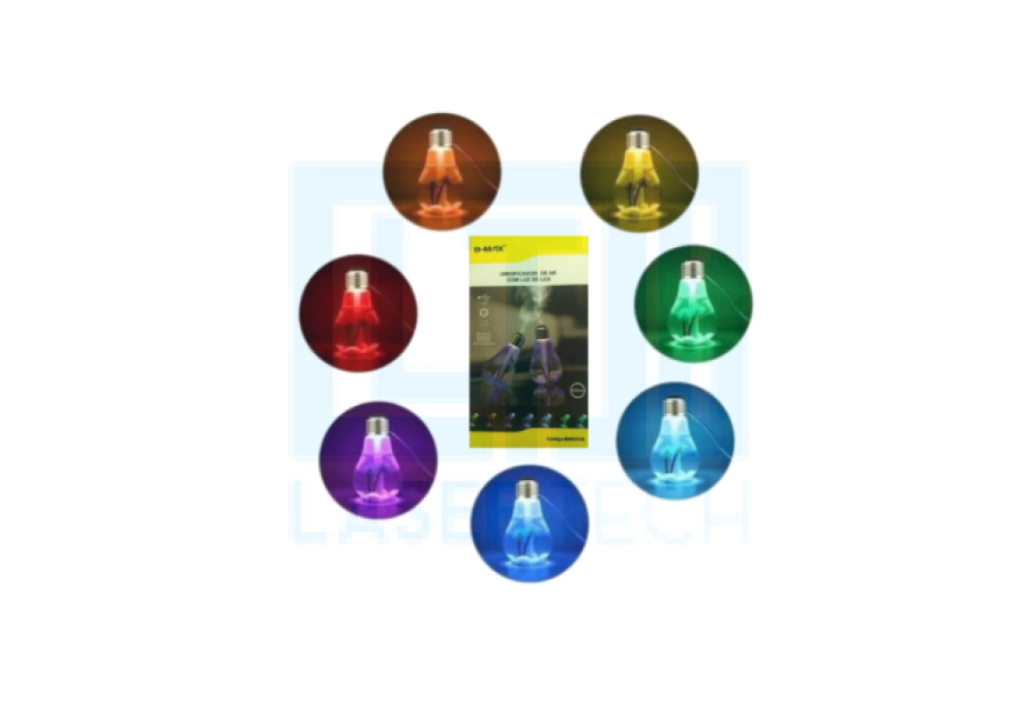 Umidificador Lâmpada C/Led Bm-001A B-Max