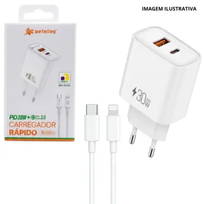 Carregador Rápido Tpc/Ios 30W Pei-Pd171-4