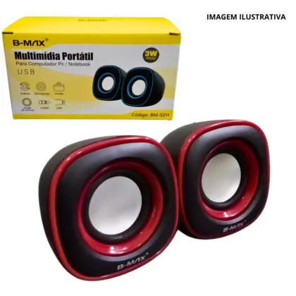 Caixa De Som Multimídia P/ Pc Bm-S211