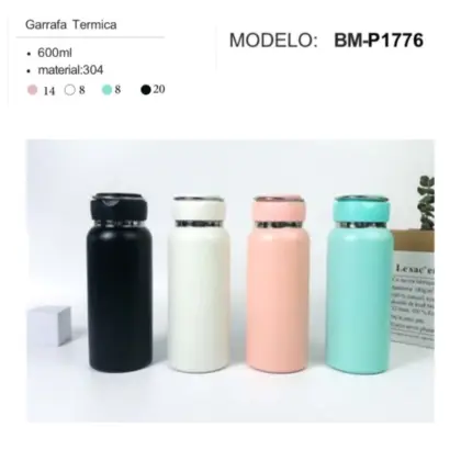 Garrafa Térmica C/ Alça 600Ml Bm-P1776