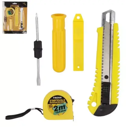 Kit Ferramenta Estilete, Refil De Lâminas, Trena E Chave Fenda/Philips Ar0631 Startools