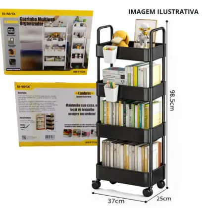Carrinho Multiuso Organizador Bm-F1124