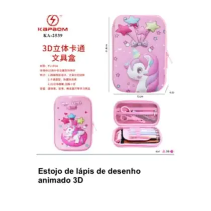 Estojo Escolar C/ Divisórias Ka-2539
