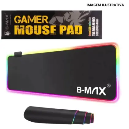 Mouse Pad Gamer Grande 30X80 Cm C/ Led Rgb Bm-791