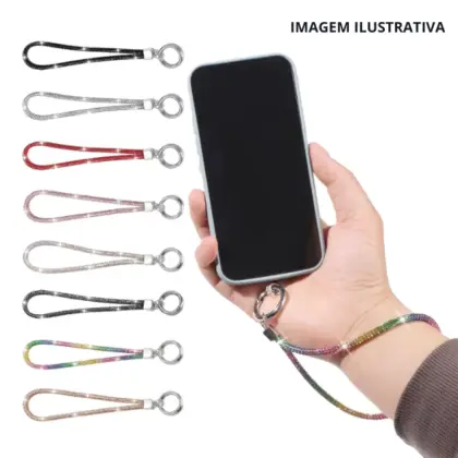 Cordão Para Celular Versátil Prende Atrás Da Capinha