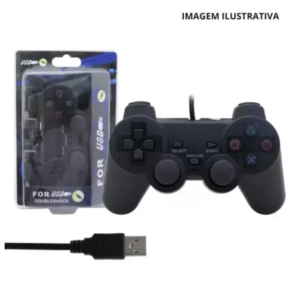 Controle Ps3/Pc Com Fio Blister Kap-2U