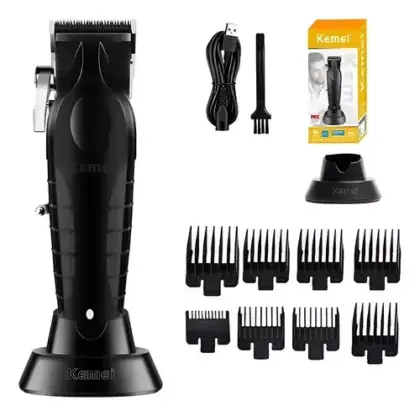 Máquininha De Cortar Cabelo Profissional Kemei M-Km-2296