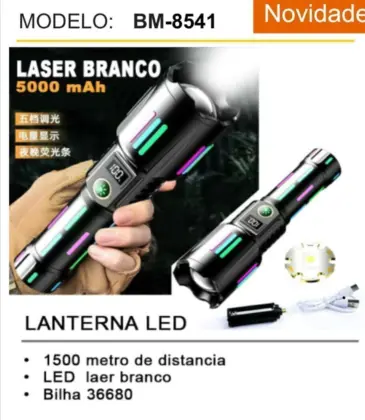 Lanterna Led Laser Branco 1500M Bm-8541