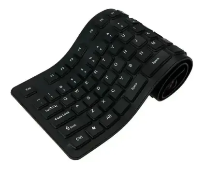 Teclado Com Fio Flexível Silicone Dw-105