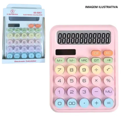 Calculadora 12 Dígitos Color Ka-6067