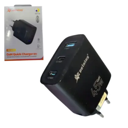 Fonte Gan 45W 2 Tpcs + 1 Usb Pei-G215