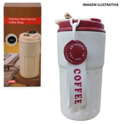 Copo Térmico Café Medidor Temperatura Coffee 460Ml Bwb-010 Wmshr-13