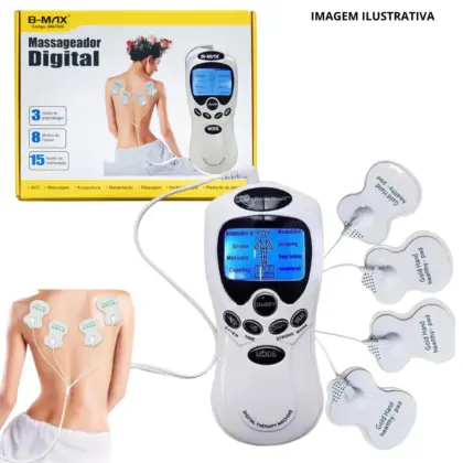 APARELHO MASSAGEADOR PORTÁTIL ELÉTRICO DIGITAL BM-F926
