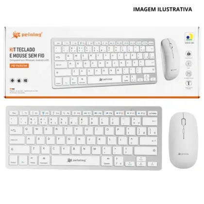 Pei-Fr3001M Kit Teclado E Mouse S/ Fio