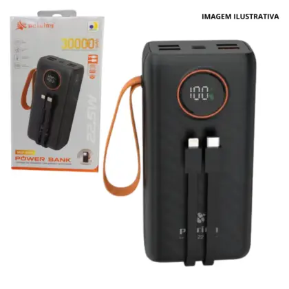 Wup-945A Power Bank 30000Mah 22.5W + Lanterna