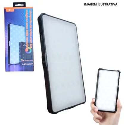 Mini Painel LED Ring light RGB Portátil LAN-12807 INOVA