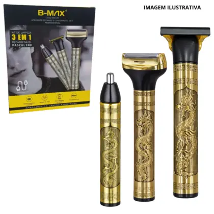 Kit Limpeza 3 Em 1 Masculino Bm-C067 B-Max