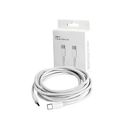 Cabo Usb-C / Usb-C Cx Branca Silicone Al-33-Cc