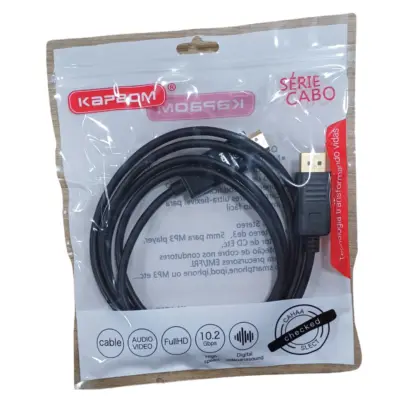 Ka-V810 Cabo Displayport Para Hdmi 1.8M Fullhd