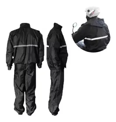 Capa De Chuva Para Motoqueiro Com Faixa Refletiva Is0025 - G