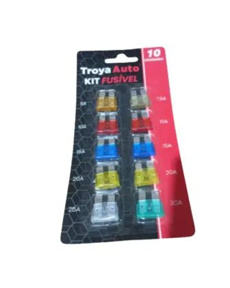 Conjunto 10 Pçs Fusivel P/Tensao Universal Try-0032
