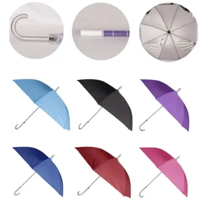 IS0016 GUARDA CHUVA POLIESTER COLOR COM COPO 59CM