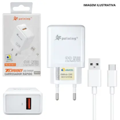 Carregador Usb 22.5W Tpc Pei-Qc103-3