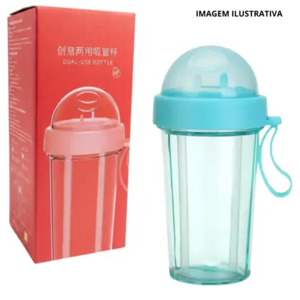 Copo Transparente Tampa Bolha 600ml Jyw-010