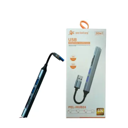 Hub 5 Em 1 Ultra Hd 4K Pel-Hub24