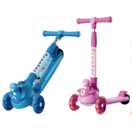 Scooter Infantil Dobravel C/Roda Brilhante Al-Bc20