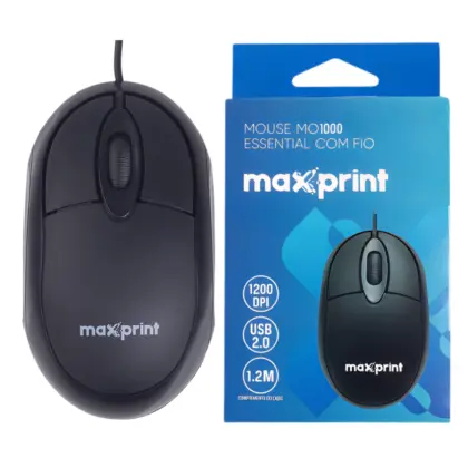 Mouse Essential Mo1000 Com Fio 60000164