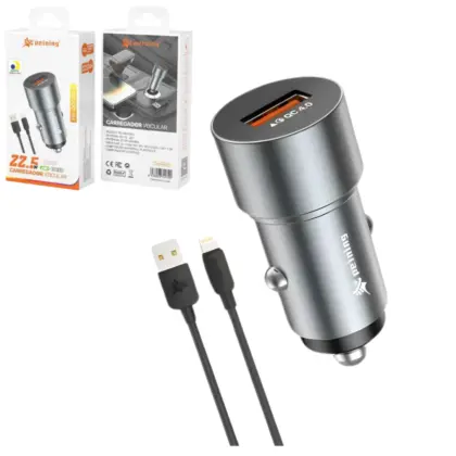 Carregador Veicular Usb/Ios 22.5W Pei-Qcc99-2