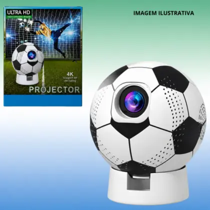 Projetor 4K Ultra Hd Bola Futebol