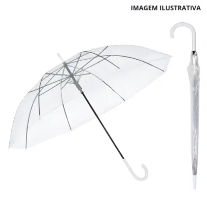 IS0012 IS0012D Guarda Chuva Transp Cabo Curvado (8 varetas)