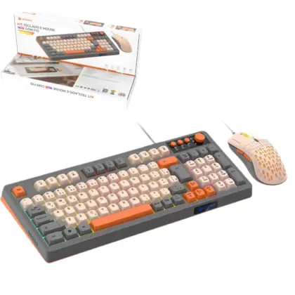 Kit Teclado E Mouse Rgb C/ Fio Peining Pei-Fr13