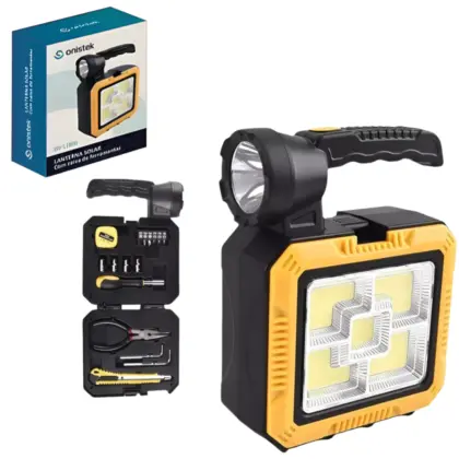 Lanterna Portátil Solar C/ Ferramentas On-Lt026
