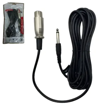 Cabo De Audio P/Microfone 6,35Mm 3M Ka-N-3M
