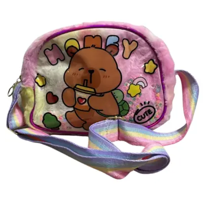 Bolsa C/Alça Veludo Capibara Mo-Ty-K23