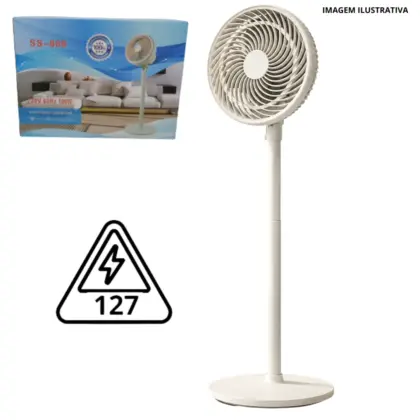 Ventilador Pedestal 60Hz 100W 127V Ss-888