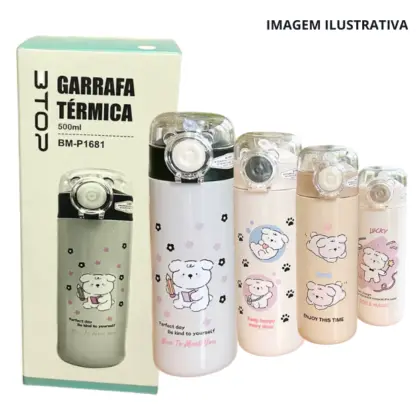 Garrafa Termica 500Ml Bichinhos Btop Bm-P1681