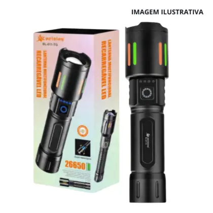 Lanterna Multifuncional Recarregavel Led Bl-611-Tg