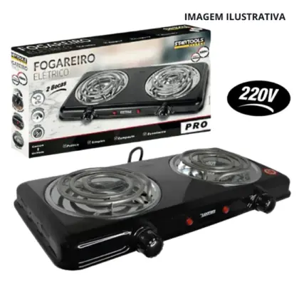 Fogareiro Eletrico 2 Bocas 2000W 220V Ar0539