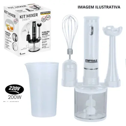 Kit Mixer 3 Em 1 Profissional 200W 220V Ar0891