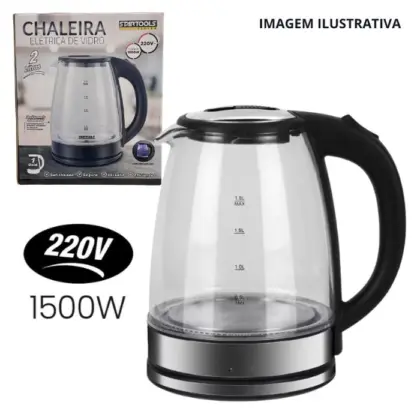 Chaleira Jarra Elétrica De Vidro 2L 1500W 220V Ar0925