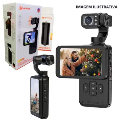 Camera De Vlog Estabilizador 3 Eixos Pei-Sk20 Pei-Ex20
