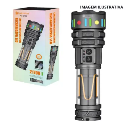 Lanterna Recarregavel Led Pei-Ca09